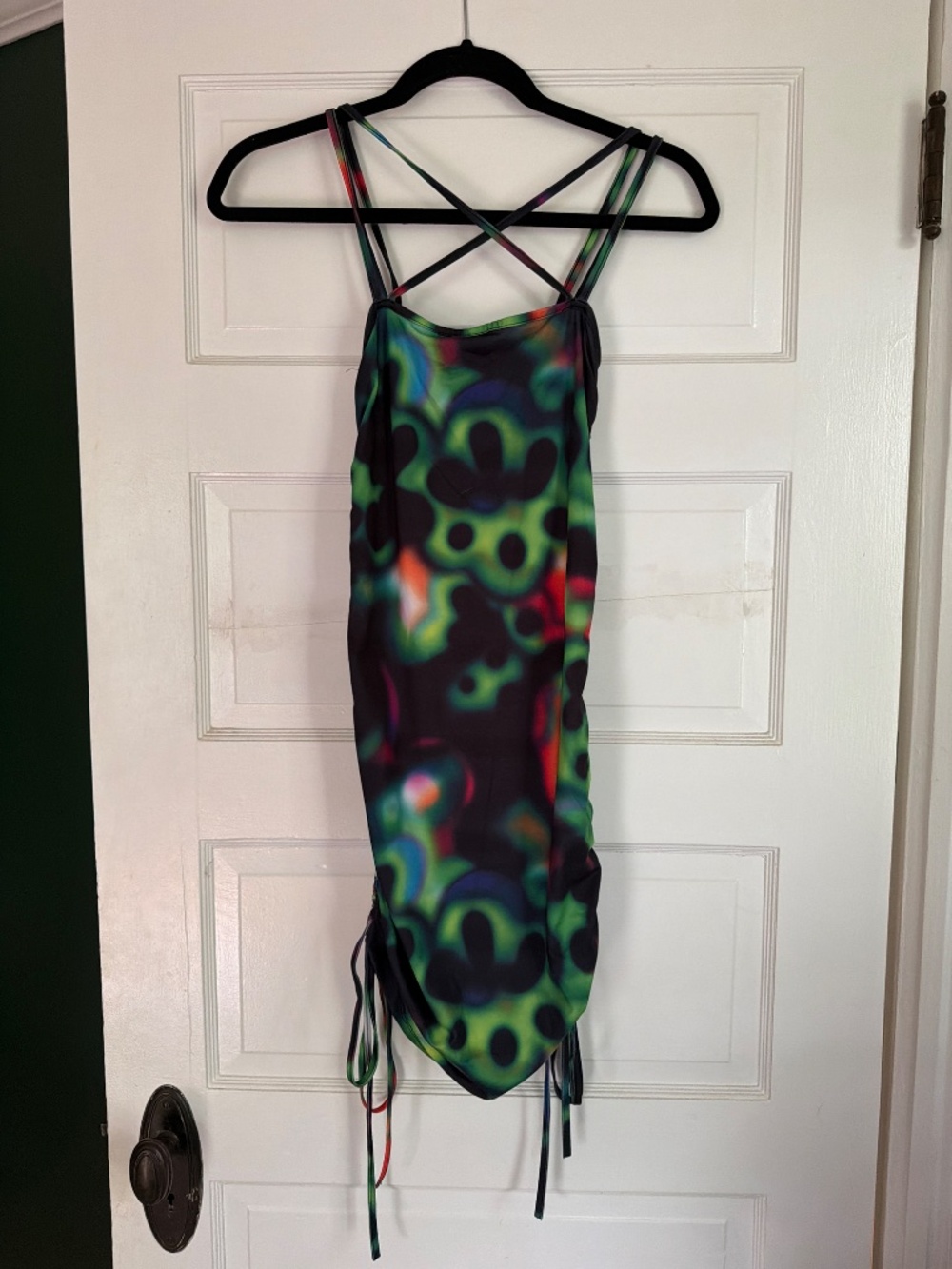 Collusion Ruched Rave Mini Dress | US 6 - Picture 2 of 4